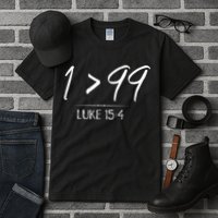 He Left The 99 To Rescue Me Christian Luke Sheep Gift Tall T-Shirt