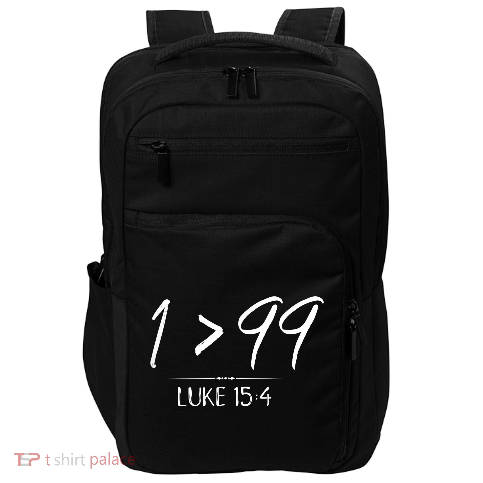 He Left The 99 To Rescue Me Christian Luke Sheep Gift Impact Tech Backpack