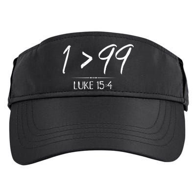 He Left The 99 To Rescue Me Christian Luke Sheep Gift Adult Drive Performance Visor