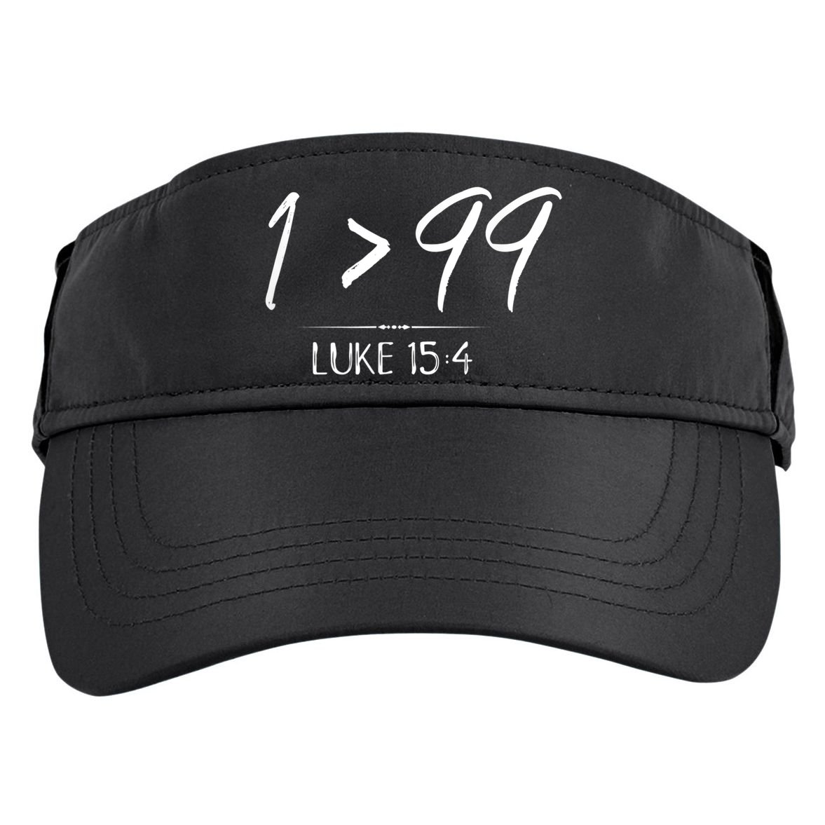 He Left The 99 To Rescue Me Christian Luke Sheep Gift Adult Drive Performance Visor