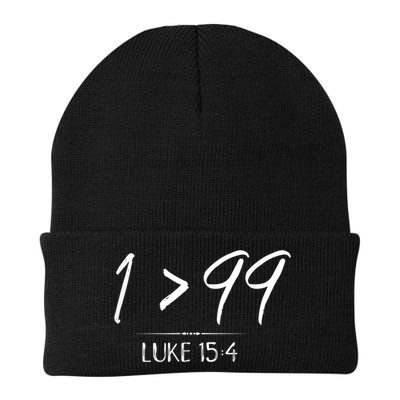 He Left The 99 To Rescue Me Christian Luke Sheep Gift Beanie