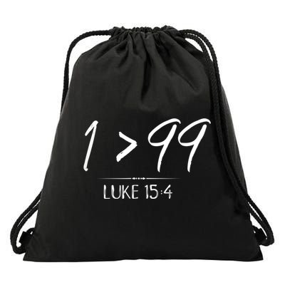 He Left The 99 To Rescue Me Christian Luke Sheep Gift Drawstring Bag