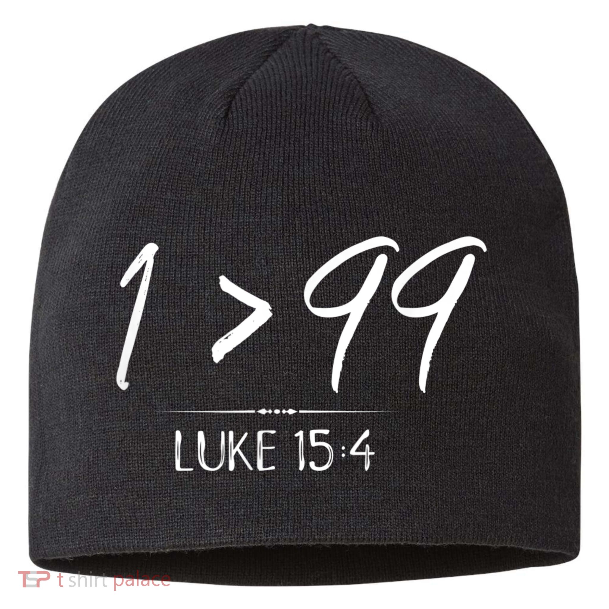 He Left The 99 To Rescue Me Christian Luke Sheep Gift Sustainable Beanie