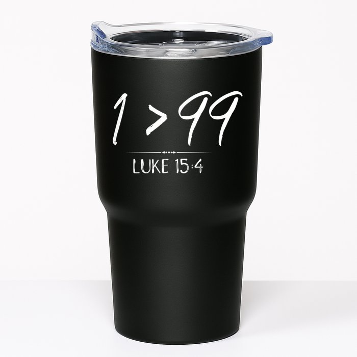 He Left The 99 To Rescue Me Christian Luke Sheep Gift Tumbler