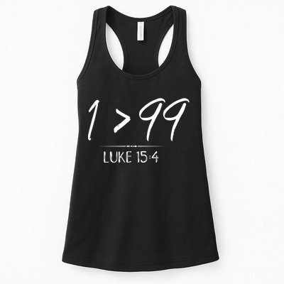 He Left The 99 To Rescue Me Christian Luke Sheep Gift Womens Tank Top