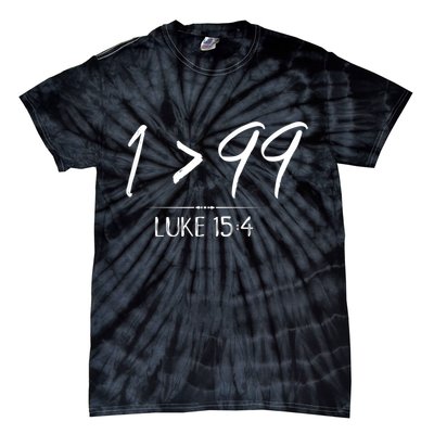 He Left The 99 To Rescue Me Christian Luke Sheep Gift Tie-Dye T-Shirt