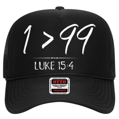 He Left The 99 To Rescue Me Christian Luke Sheep Gift Trucker Hat