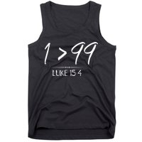 He Left The 99 To Rescue Me Christian Luke Sheep Gift Tank Top