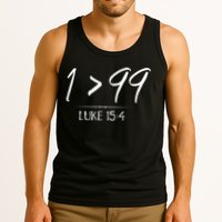 He Left The 99 To Rescue Me Christian Luke Sheep Gift Tank Top