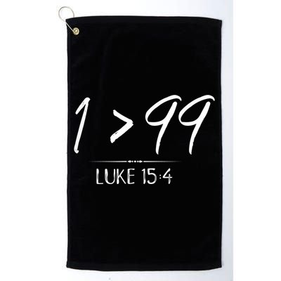 He Left The 99 To Rescue Me Christian Luke Sheep Gift Golf Towel