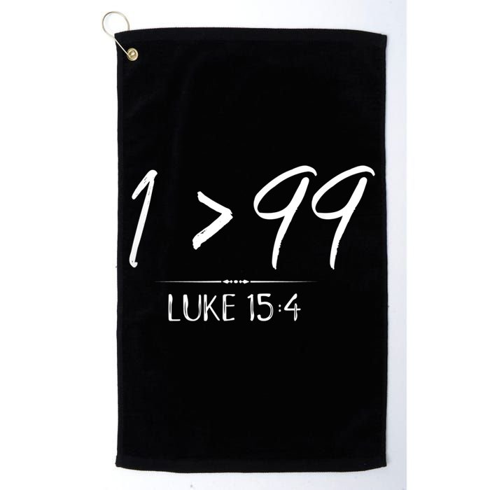 He Left The 99 To Rescue Me Christian Luke Sheep Gift Golf Towel