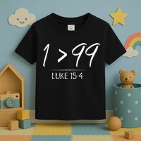He Left The 99 To Rescue Me Christian Luke Sheep Gift Toddler T-Shirt