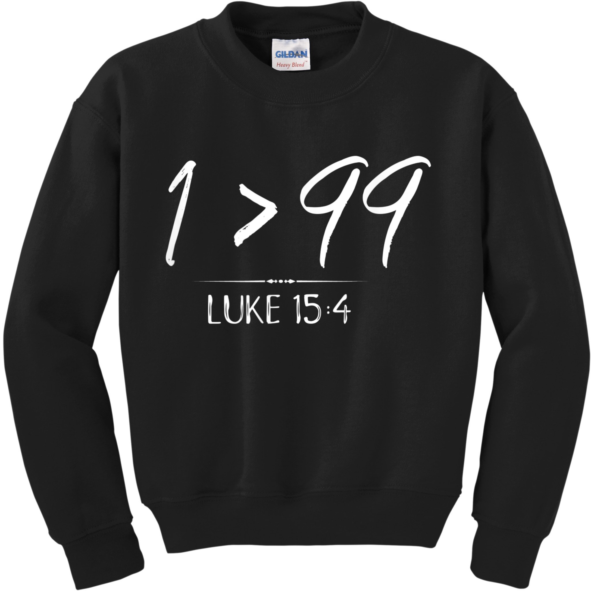 He Left The 99 To Rescue Me Christian Luke Sheep Gift Kids Sweatshirt