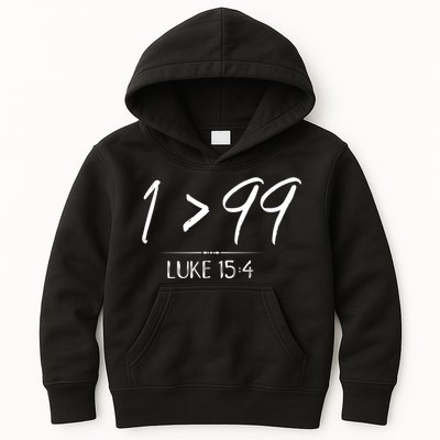 He Left The 99 To Rescue Me Christian Luke Sheep Gift Kids Hoodie