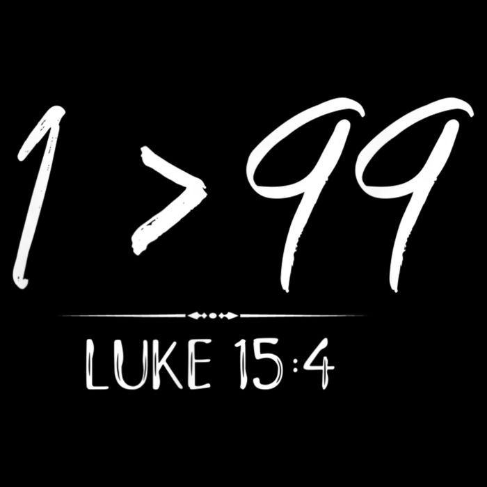 He Left The 99 To Rescue Me Christian Luke Sheep Gift Short Acrylic Beanie