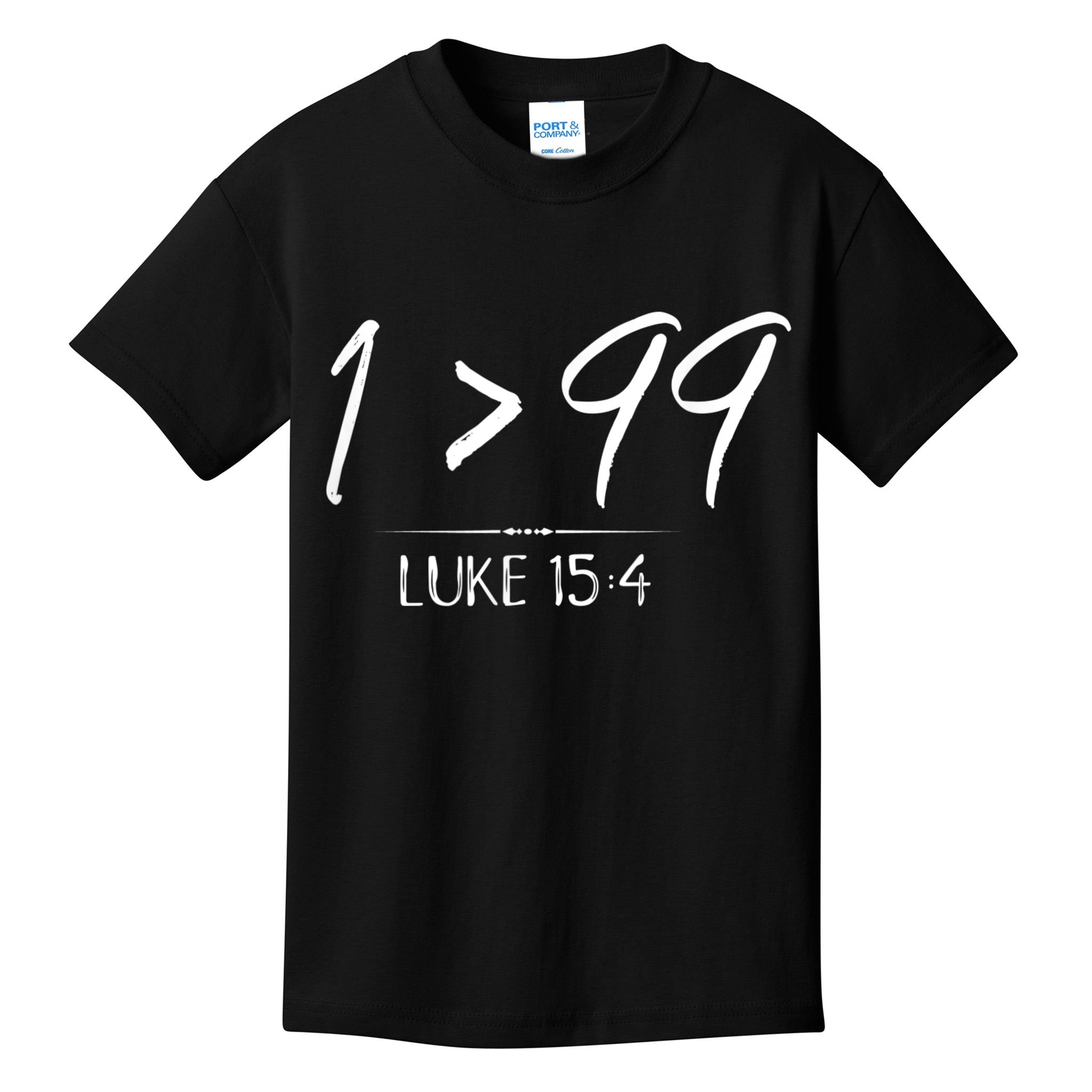 He Left The 99 To Rescue Me Christian Luke Sheep Gift Kids T-Shirt