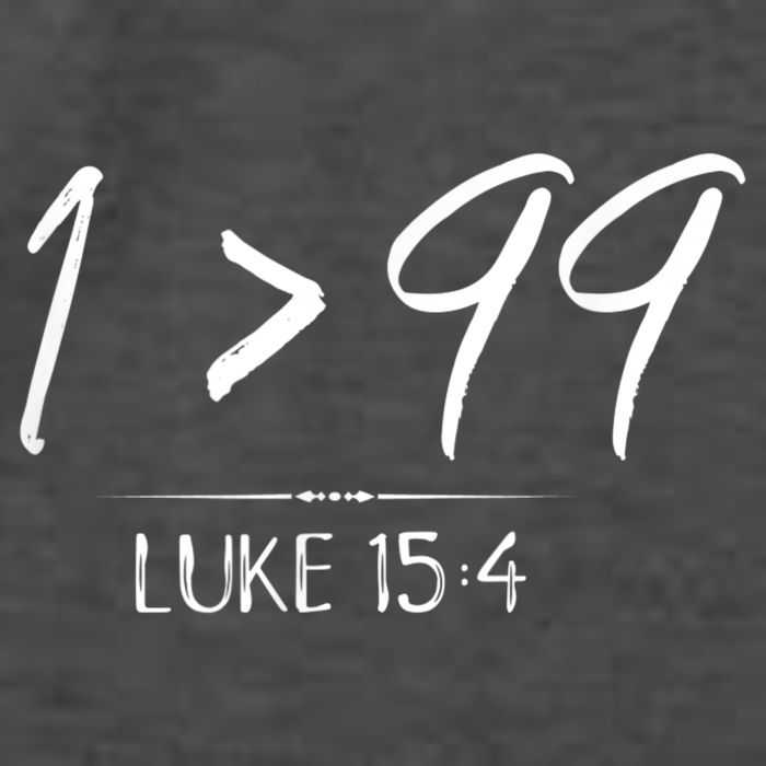 He Left The 99 To Rescue Me Christian Luke Sheep Gift Vector Backpack