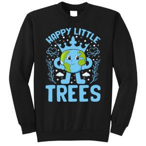 Happy Little Trees Earth Day Celebration Tall Sweatshirt