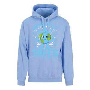 Happy Little Trees Earth Day Celebration Unisex Surf Hoodie