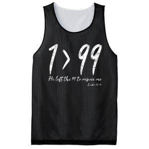 He Left The 99 To Rescue Me Luke Christian Grace Gift Mesh Reversible Basketball Jersey Tank