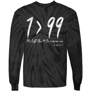 He Left The 99 To Rescue Me Luke Christian Grace Gift Tie-Dye Long Sleeve Shirt