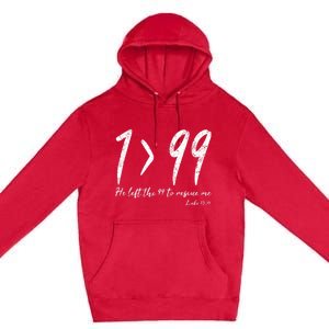 He Left The 99 To Rescue Me Luke Christian Grace Gift Premium Pullover Hoodie