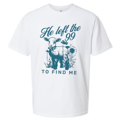 He Left The 99 Bible Verse Sueded Cloud Jersey T-Shirt