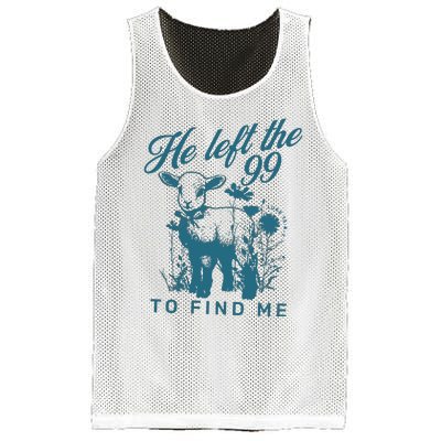 He Left The 99 Bible Verse Mesh Reversible Basketball Jersey Tank