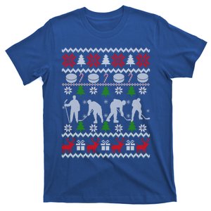 Hockey Lover Ugly Christmas Sweater Sport Player Xmas Cute Gift T-Shirt