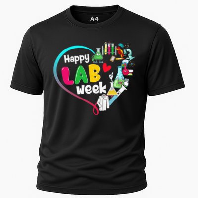 Happy Lab Week 2025 Medical Lab Tech Laboratory Technician Cooling Performance Crew T-Shirt
