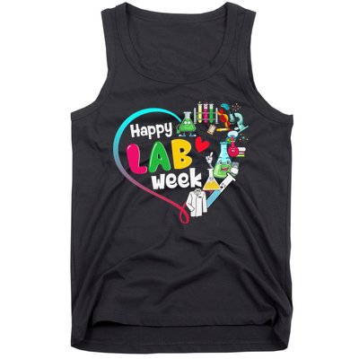 Happy Lab Week 2025 Medical Lab Tech Laboratory Technician Tank Top