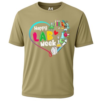Happy Lab Week 2025 Medical Lab Tech Laboratory Technician Cooling Performance Crew T-Shirt