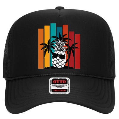 Hang Lose With PineApple Joe High Crown Mesh Back Trucker Hat