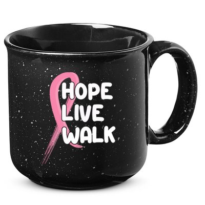 Hope Live Walk Breast Cancer Awareness 15oz Campfire Ceramic Mug