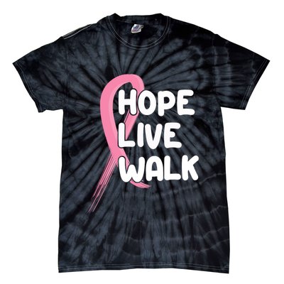 Hope Live Walk Breast Cancer Awareness Tie-Dye T-Shirt