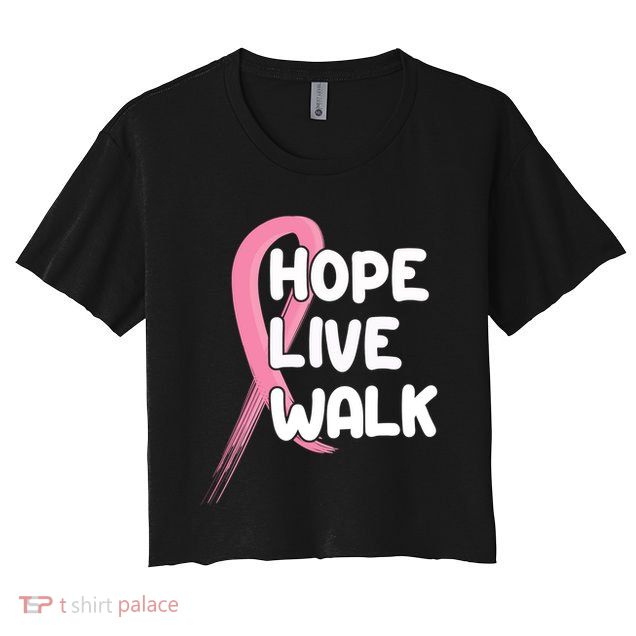 Hope Live Walk Breast Cancer Awareness Crop Top