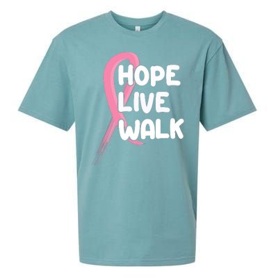 Hope Live Walk Breast Cancer Awareness Sueded Cloud Jersey T-Shirt