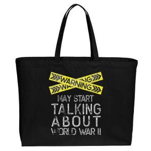 History Lover World War 2 American History Student Cotton Canvas Jumbo Tote