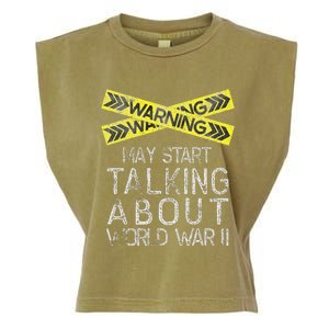 History Lover World War 2 American History Student Garment-Dyed Women's Muscle Tee