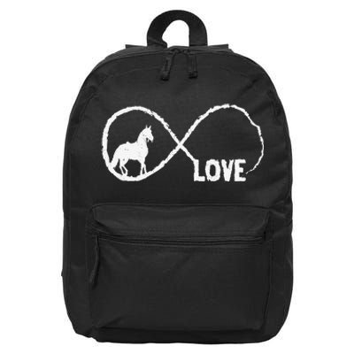 Horse Lover Women Teen Equestrian Horseback Riding 16 in Basic Backpack