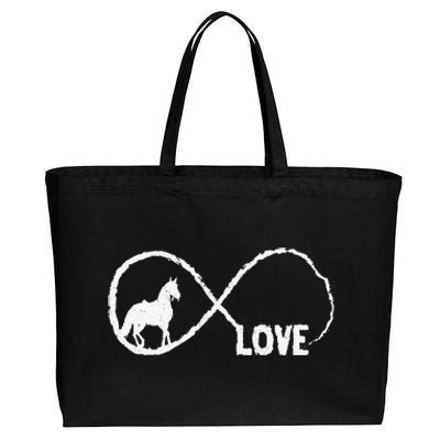 Horse Lover Women Teen Equestrian Horseback Riding Cotton Canvas Jumbo Tote