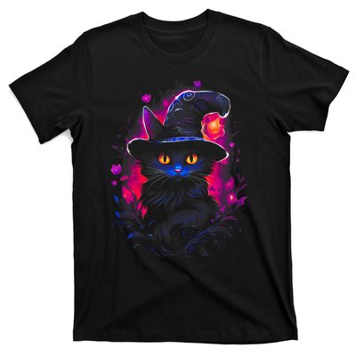 Halloween Little Witch Cat T-Shirt