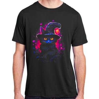 Halloween Little Witch Cat Adult ChromaSoft Performance T-Shirt