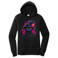 Halloween Little Witch Cat Women's Pullover Hoodie