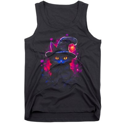 Halloween Little Witch Cat Tank Top