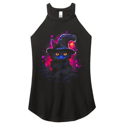 Halloween Little Witch Cat Women’s Perfect Tri Rocker Tank