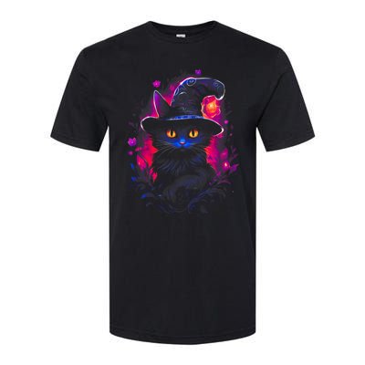 Halloween Little Witch Cat Softstyle CVC T-Shirt