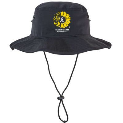 Hearing Loss Warrior Awareness Sunflower Legacy Cool Fit Booney Bucket Hat