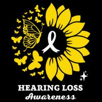 Hearing Loss Warrior Awareness Sunflower Tall Long Sleeve T-Shirt
