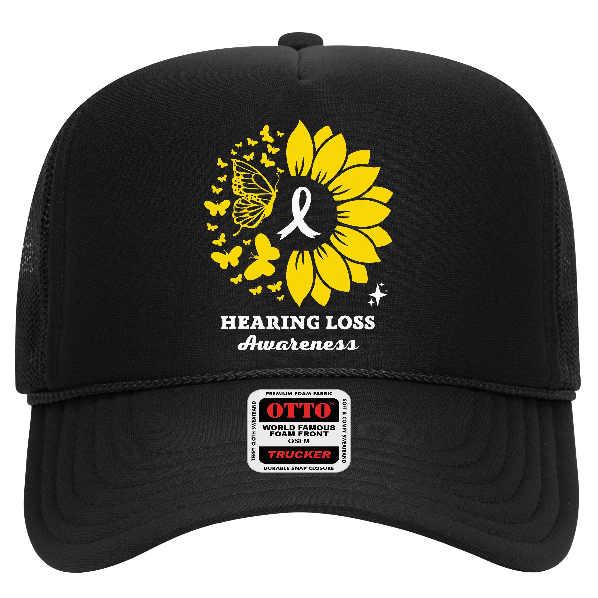 Hearing Loss Warrior Awareness Sunflower Hat